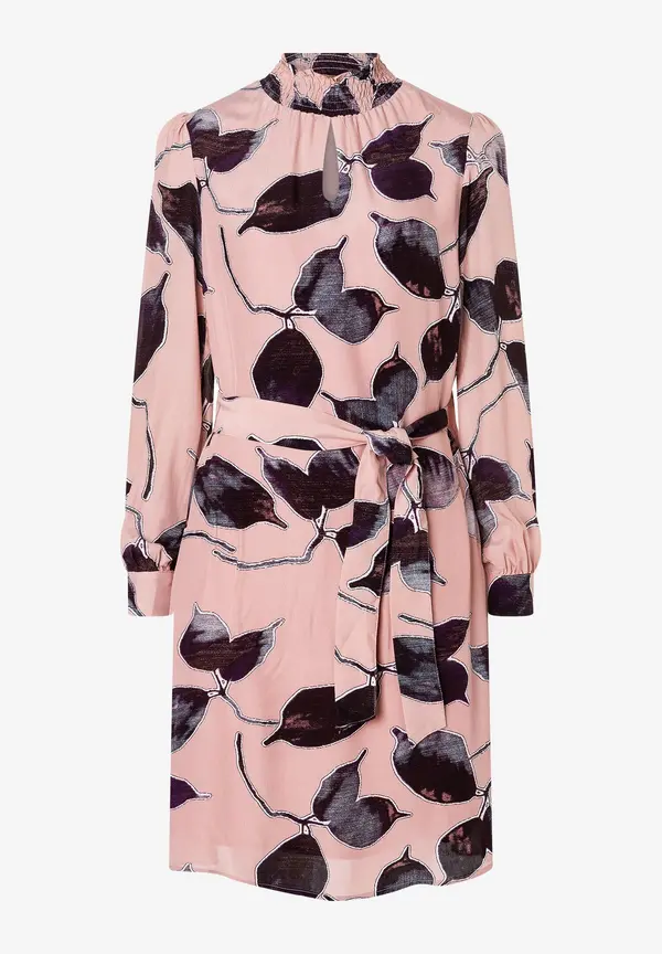 More & More Viskosekleid, Blätterprint, Herbst-Kollektion Begrenztes Angebot