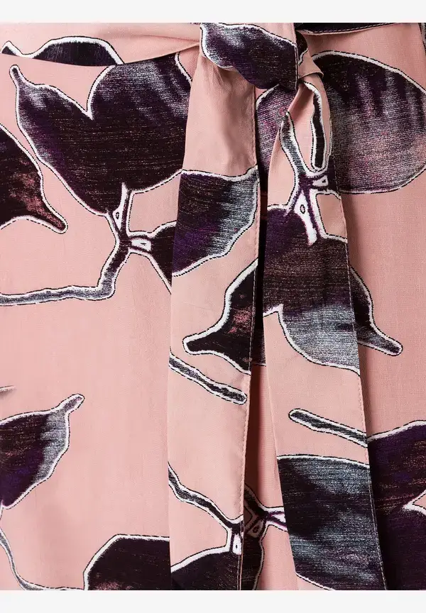 More & More Viskosekleid, Blätterprint, Herbst-Kollektion Begrenztes Angebot
