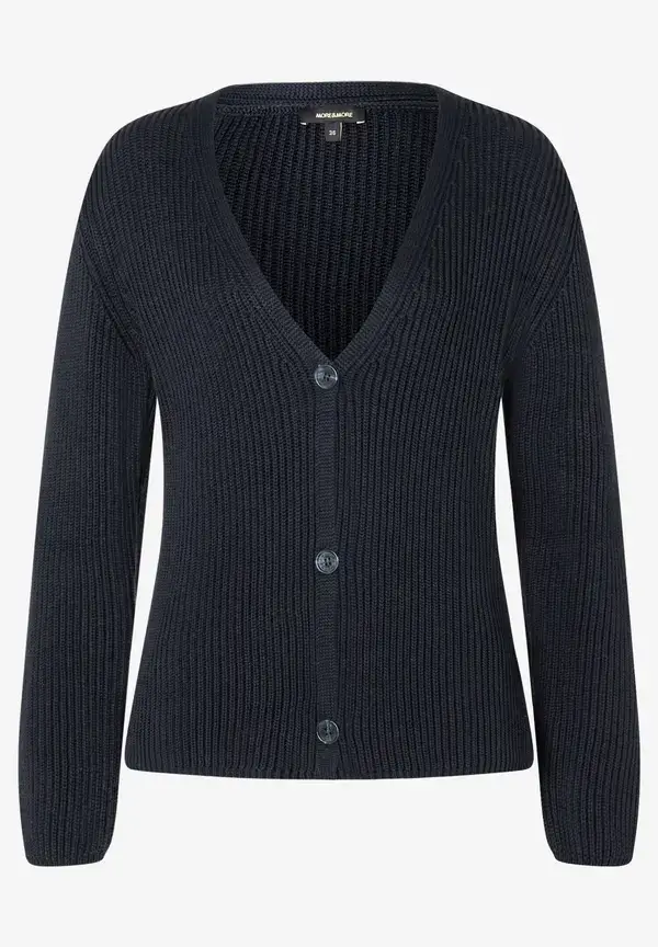 More & More Cardigan, Rippe, marine Black Friday