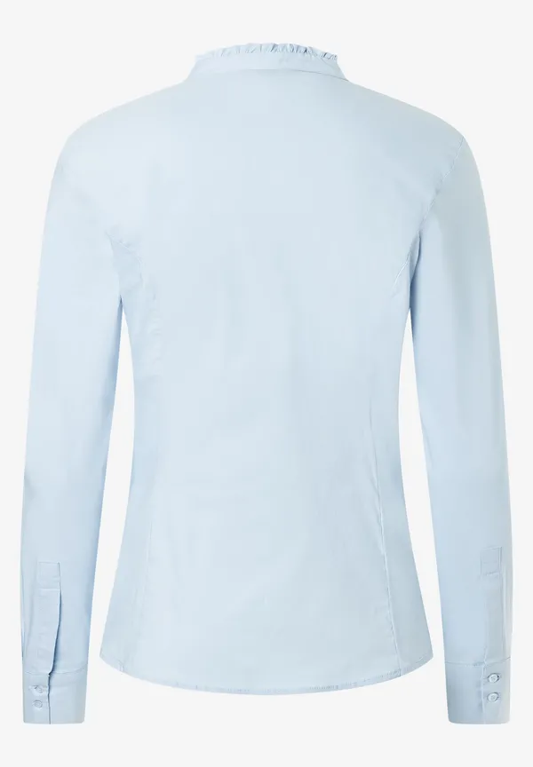 More & More Baumwoll/Stretch Bluse, hellblau, Herbst-Kollektion Vatertagsangebot