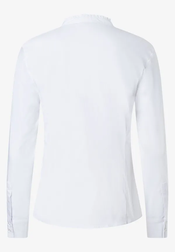 More & More Baumwoll/Stretch Bluse, weiß, Herbst-Kollektion Lagerräumung