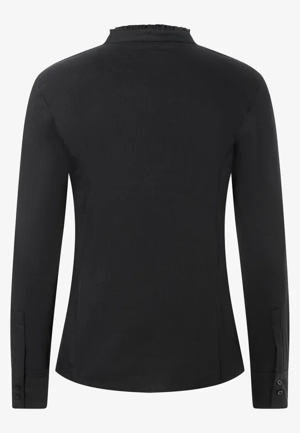 More & More Baumwoll/Stretch Bluse, schwarz, Herbst-Kollektion Top Angebot