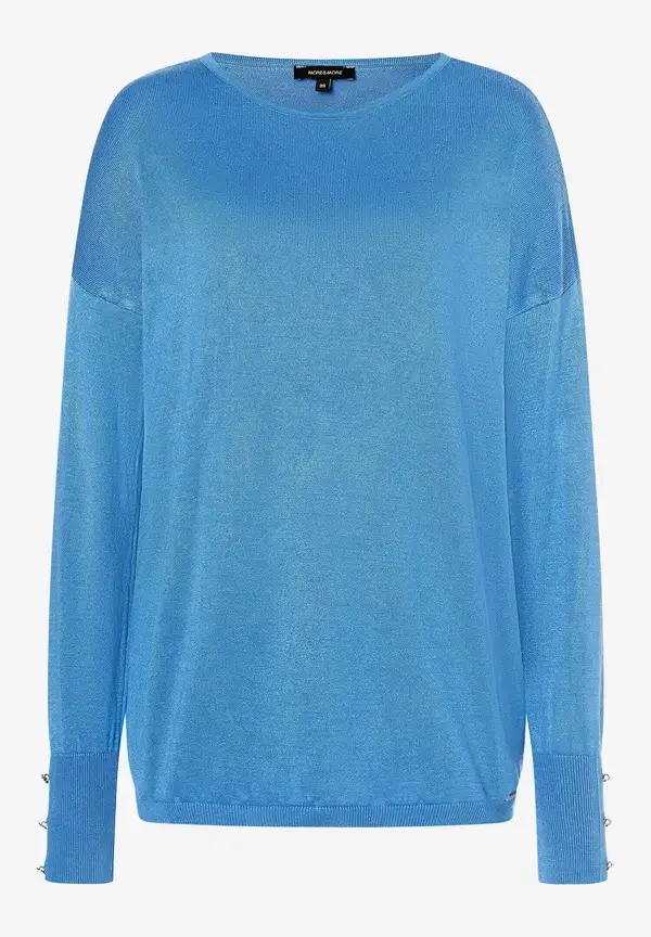 More & More Pullover, soft azur blue, Herbst-Kollektion Online Outlet