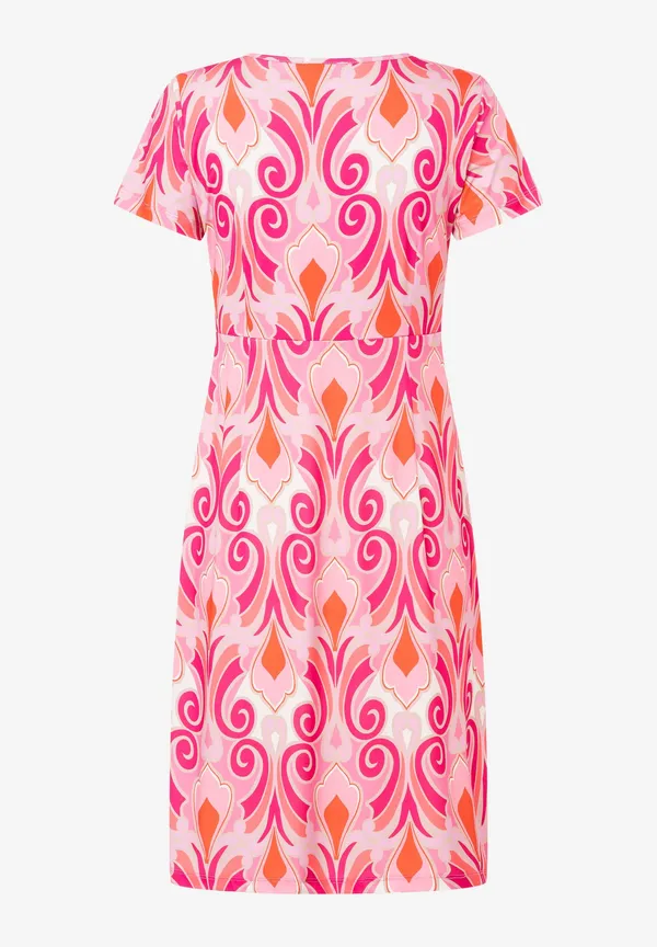 More & More Jerseykleid, Ornament-Print, rosa/rot/pink Exklusive Angebote