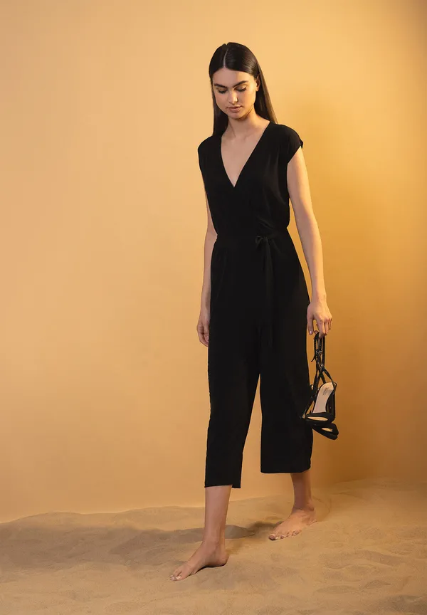 More & More Jersey-Jumpsuit, schwarz, Sommer-Kollektion Sonderangebote