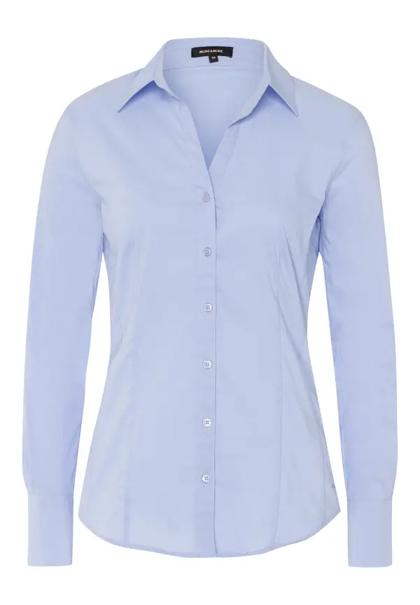 More & More Businessbluse, hellblau JETZT KAUFEN