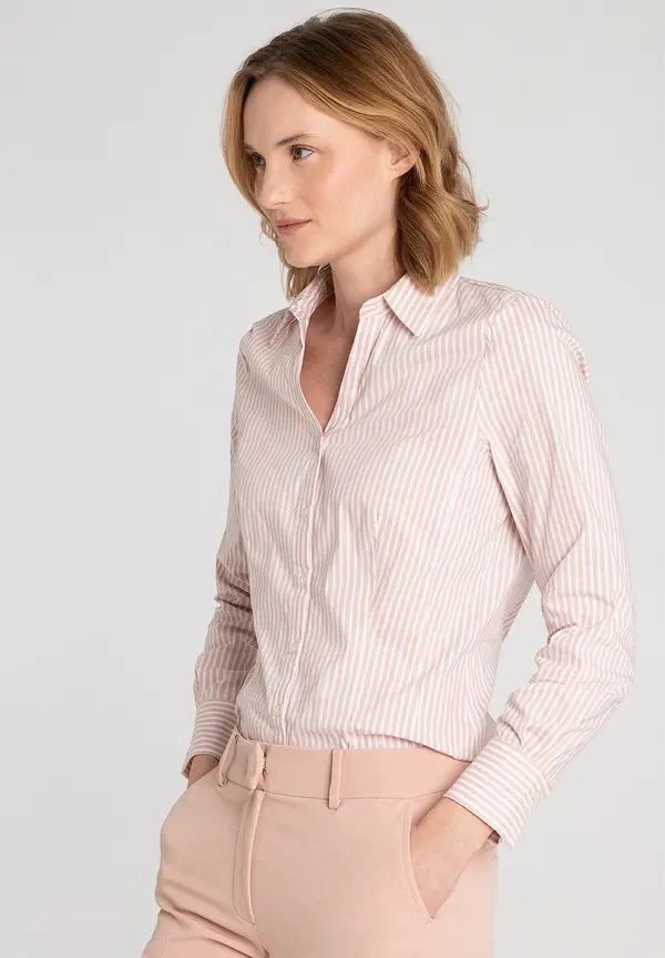 More & More Hemdbluse mit Streifen, rosa/weiß, Frühjahrs-Kollektion Bis zu 60% Rabatt