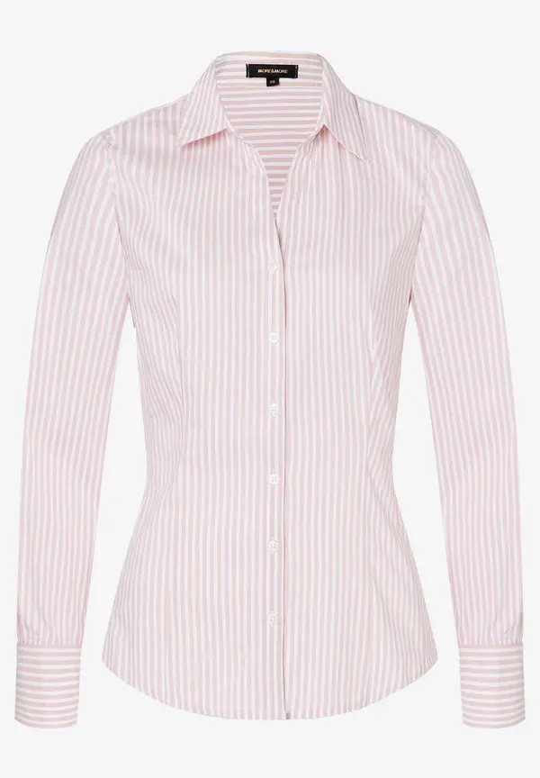 More & More Hemdbluse mit Streifen, rosa/weiß, Frühjahrs-Kollektion Bis zu 60% Rabatt