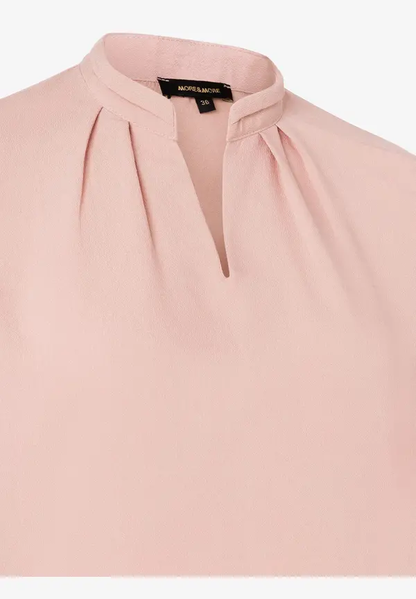 More & More Blusenshirt, 3/4 Arm, rosa, Frühjahrs-Kollektion 50% Rabatt für begrenzte Zeit