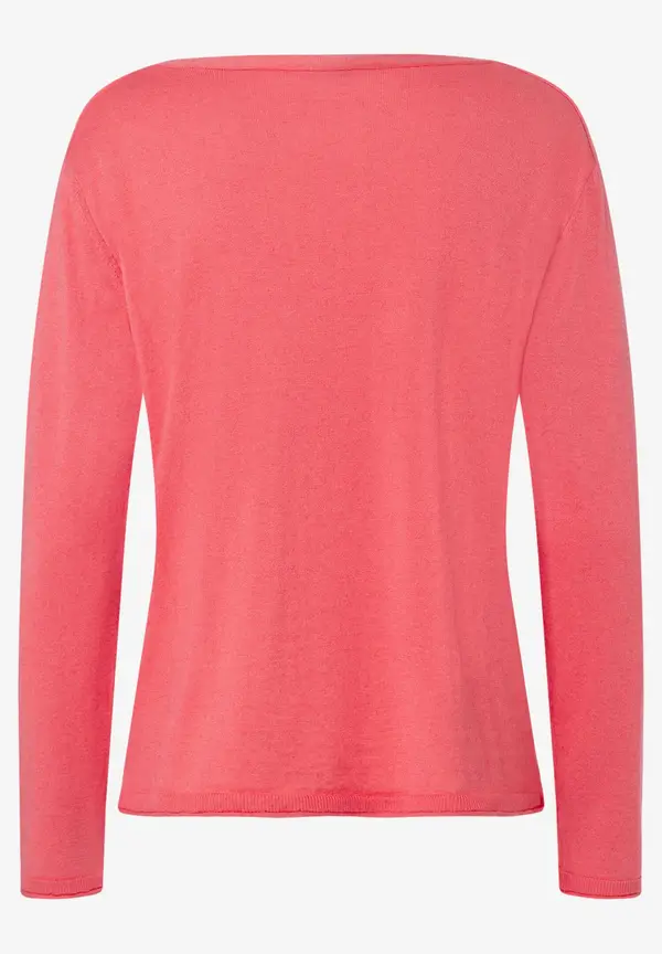 More & More Feinstrick-Pullover mit Kaschmir, milky red, Frühjahrs-Kollektion Angebote