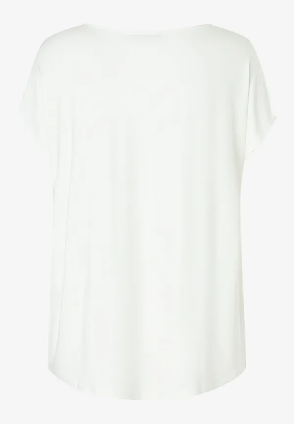 More & More Shirt mit Satinfront, ecru Fabrikverkauf