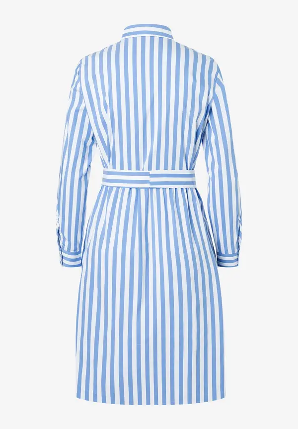 More & More Hemdblusenkleid mit Streifenmuster, blau/weiß, Frühjahrs-Kollektion Günstig kaufen