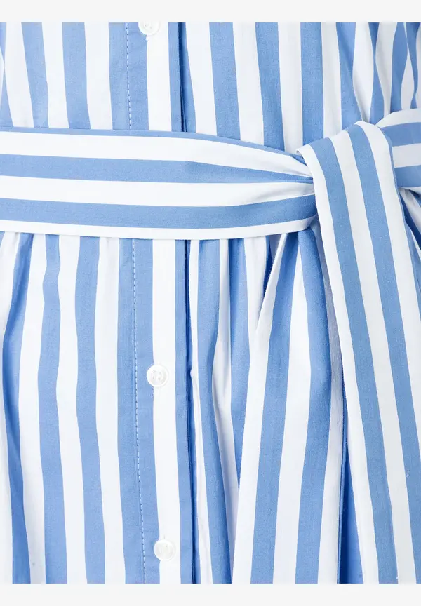 More & More Hemdblusenkleid mit Streifenmuster, blau/weiß, Frühjahrs-Kollektion Günstig kaufen