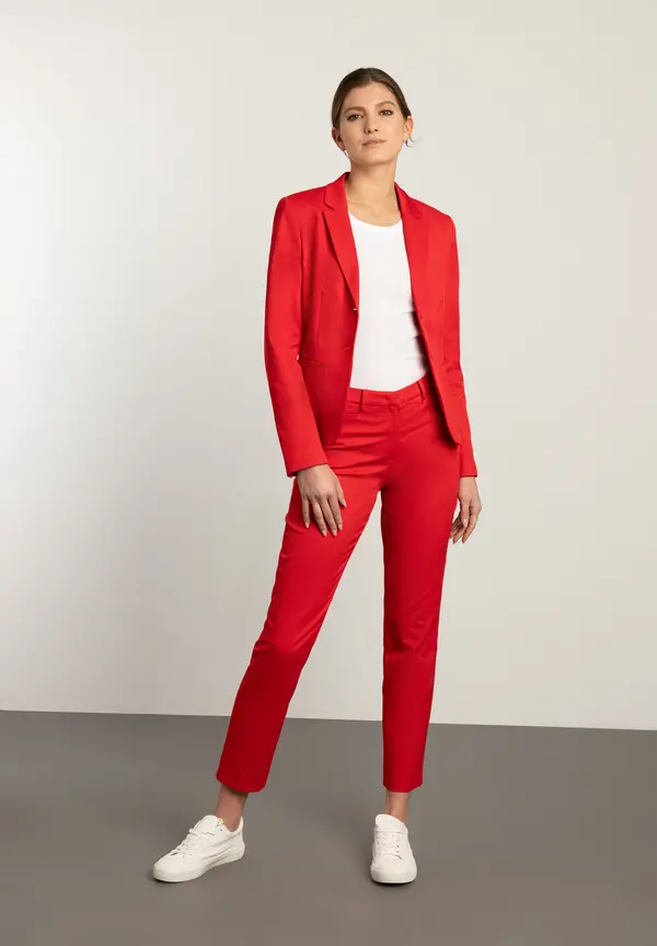 More & More Blazer mit feiner Struktur, rot, Frühjahrs-Kollektion Versandkostenfrei