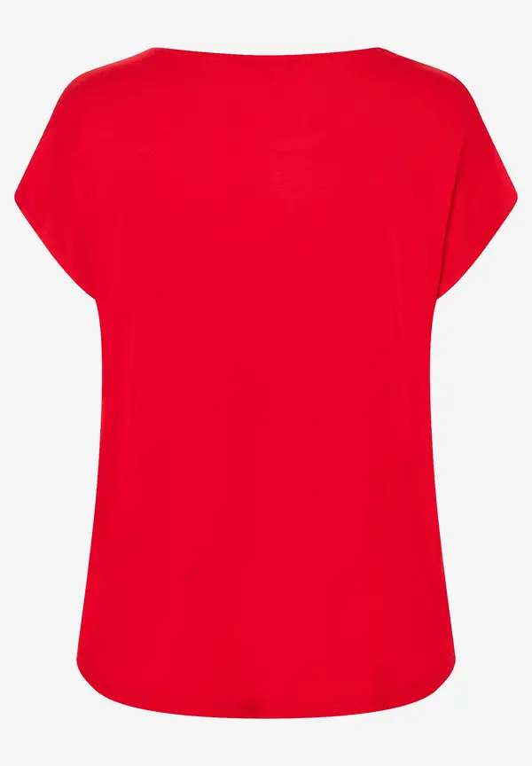 More & More Shirt mit Satinfront, rot, Frühjahrs-Kollektion Großer Ausverkauf