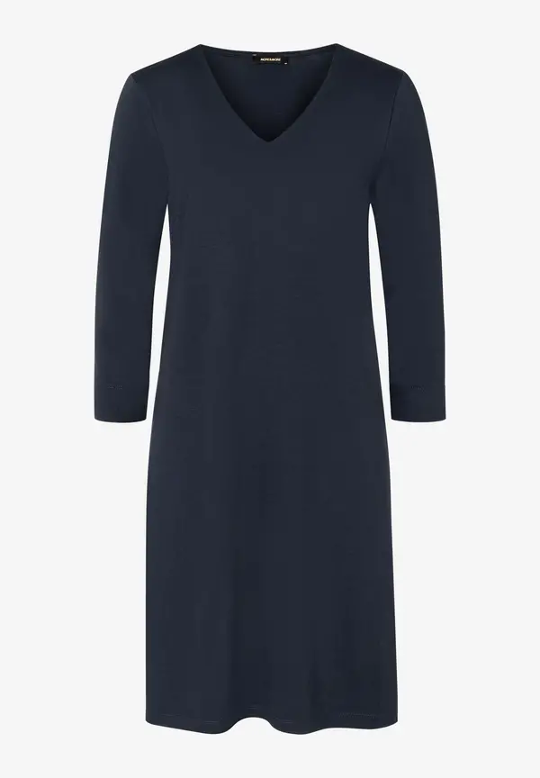 More & More Jerseykleid mit V-Auschnitt, marine, Frühjahrs-Kollektion Begrenztes Angebot