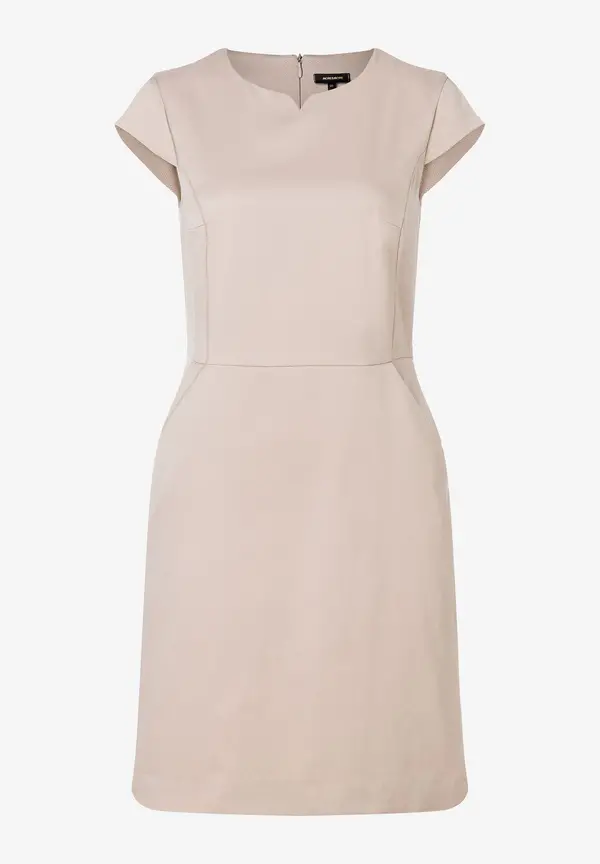 More & More Etuikleid mit feiner Struktur, beige, Frühjahrs-Kollektion Exklusivangebot