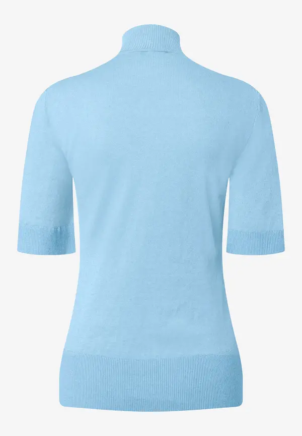 More & More Kurzarm-Pullover mit Kaschmir, hellblau, Frühjahrs-Kollektion Black Friday