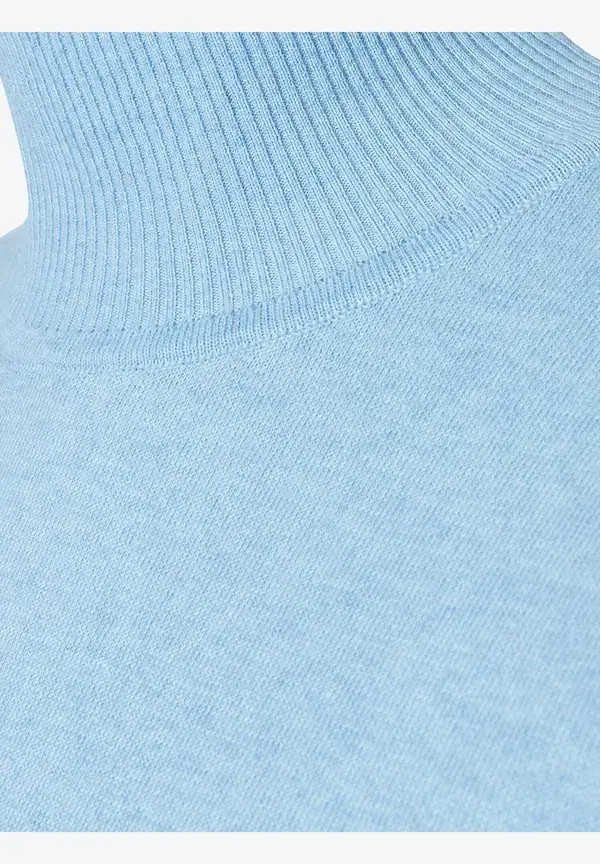 More & More Kurzarm-Pullover mit Kaschmir, hellblau, Frühjahrs-Kollektion Black Friday