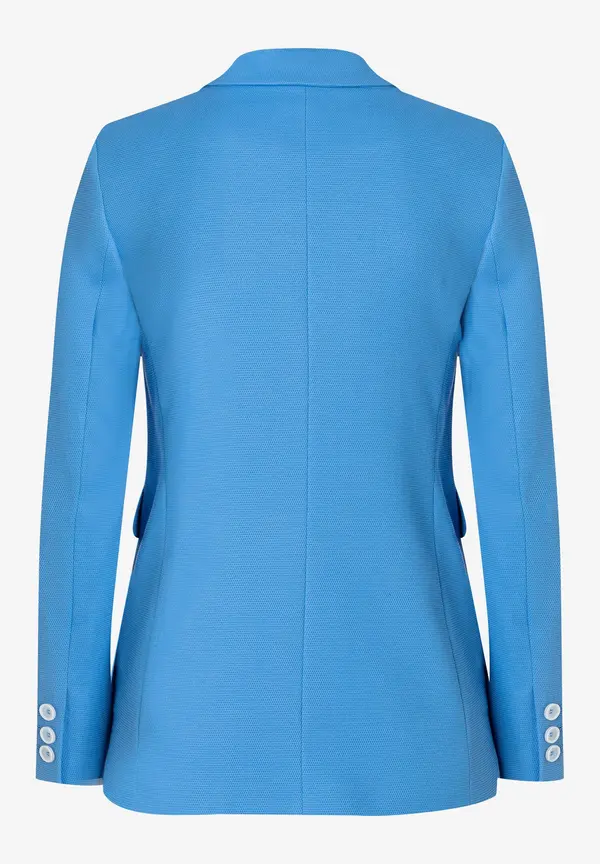 More & More strukturierter Blazer, blue breeze, Frühjahrs-Kollektion Top Angebot