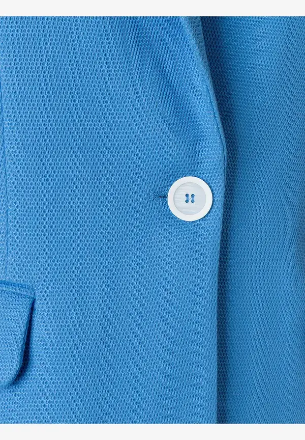 More & More strukturierter Blazer, blue breeze, Frühjahrs-Kollektion Top Angebot