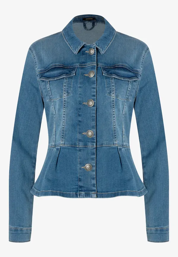 More & More Jeansjacke mit Schößchen, Frühjahrs-Kollektion Neueste Mode