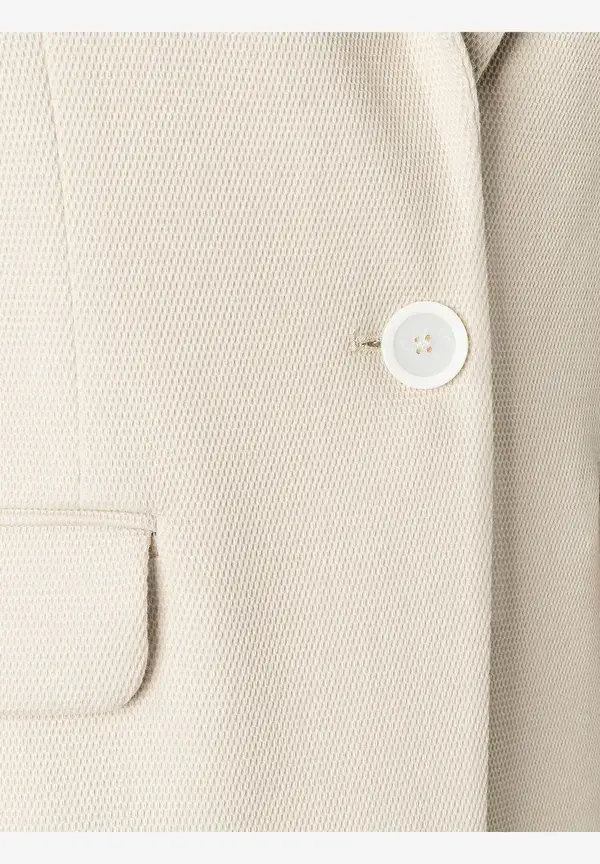 More & More strukturierter Blazer, almond, Frühjahrs-Kollektion Zeitlich begrenztes Angebot