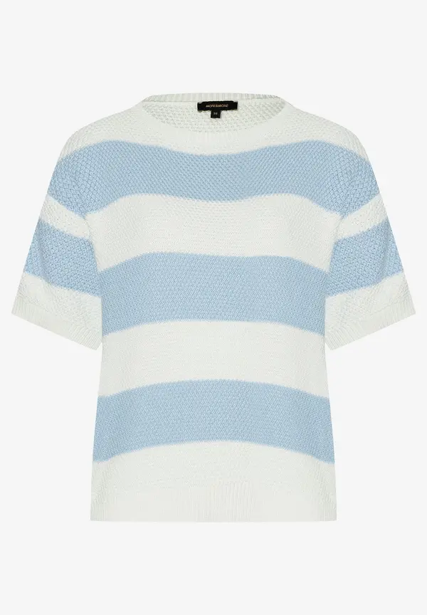 More & More Pullover, hellblau/ecru, Frühjahrs-Kollektion Saisonale Angebote