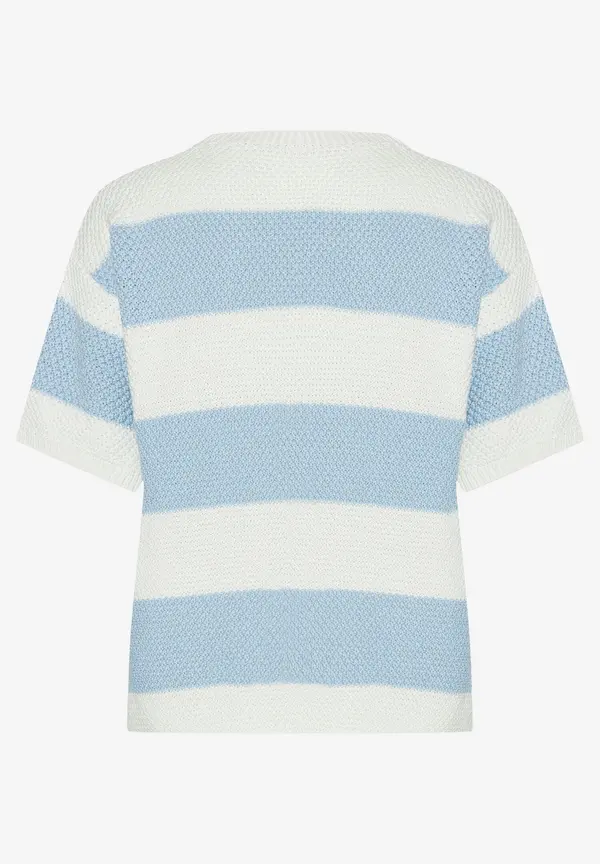 More & More Pullover, hellblau/ecru, Frühjahrs-Kollektion Saisonale Angebote