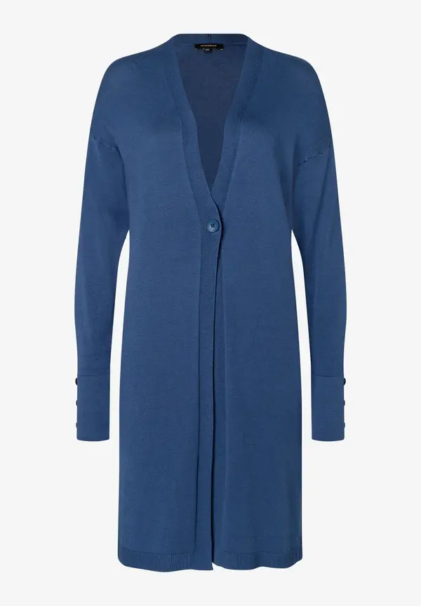More & More langer Cardigan, estate blue, Frühjahrs-Kollektion Räumungsverkauf