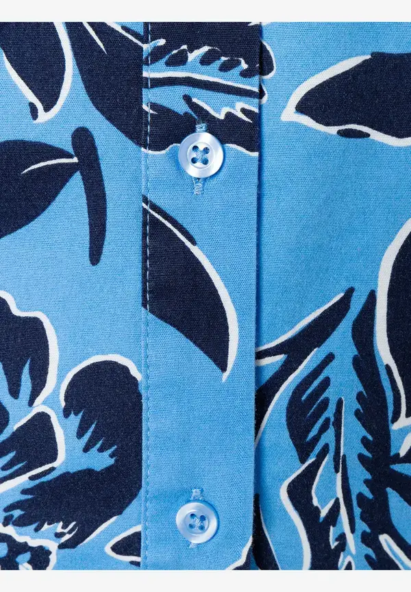 More & More Hemdbluse, Flowerprint, hellblau/marine, Frühjahrs-Kollektion Tägliche Deals