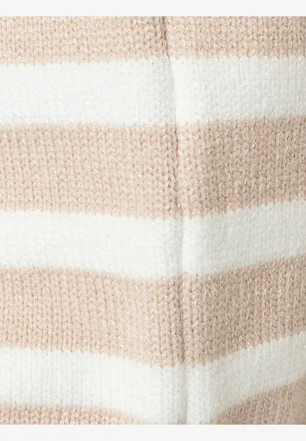 More & More kurzer Ringelpullover, beige/ecru, Frühjahrs-Kollektion JETZT KAUFEN