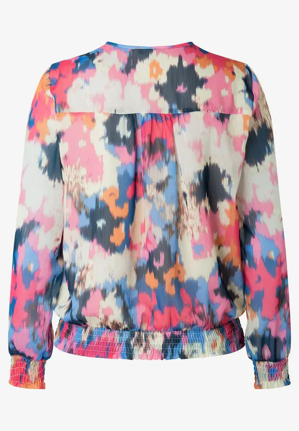 More & More Chiffonbluse mit abstraktem Print, Frühjahrs-Kollektion Bis zu 50% Rabatt
