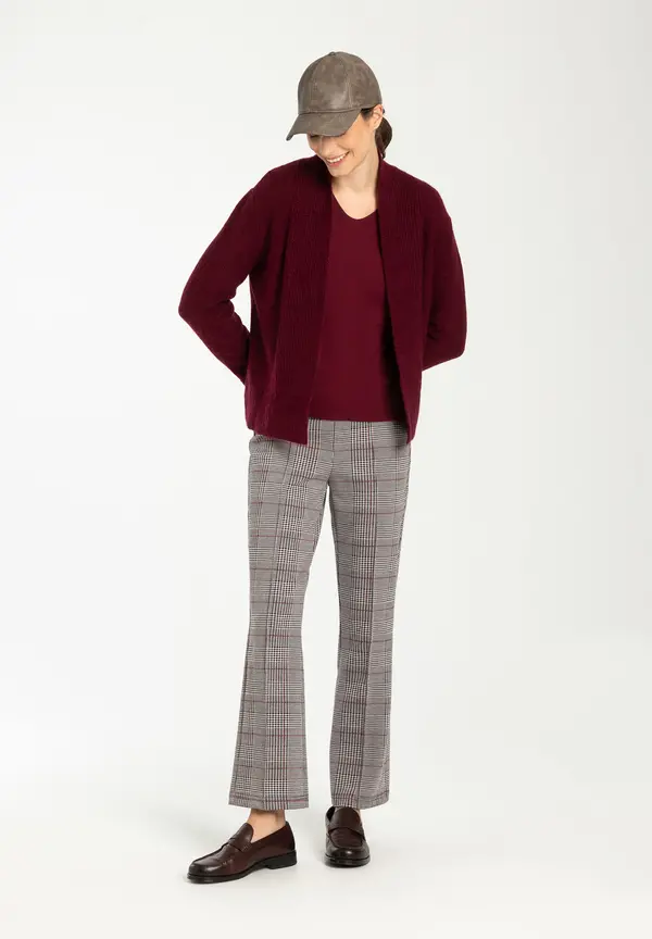 More & More Jerseyhose, Glencheckmuster, Herbst-Kollektion Bis zu 60% Rabatt