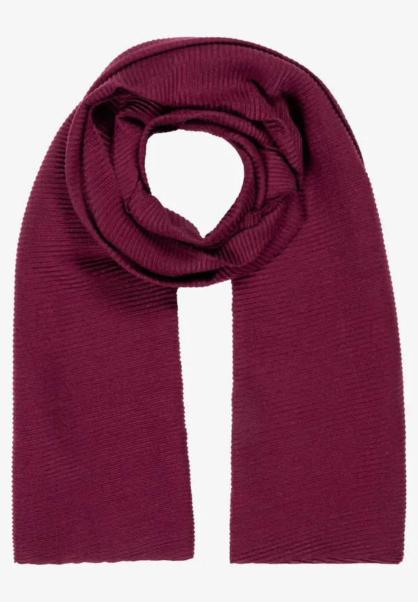 More & More Plissée-Schal, bordeaux, Herbst-Kollektion Vierteljährliche Förderung