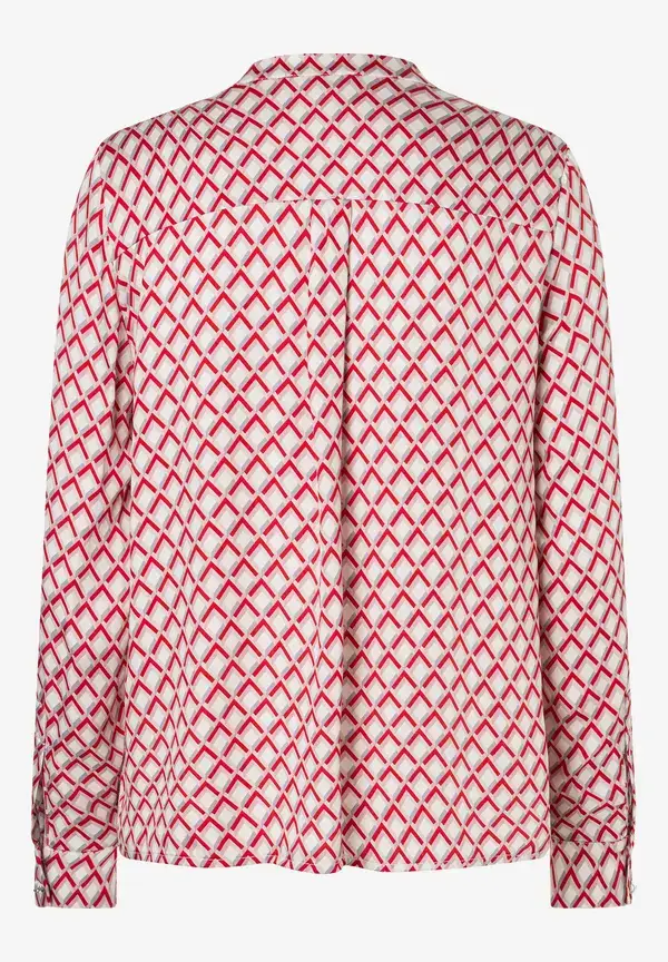 More & More Viskosebluse, rot/rosa/ecru, Herbst-Kollektion Bis zu 55% Rabatt