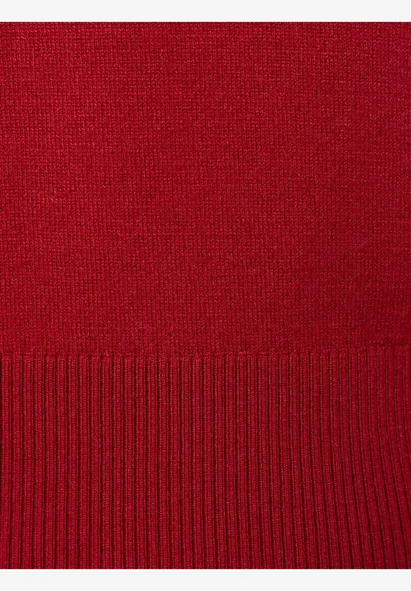 More & More Feinstrickpullover, rot, Herbst-Kollektion 50% Rabatt mit kostenlosem Versand