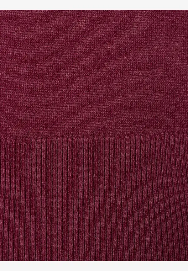 More & More Feinstrickpullover, bordeaux, Herbst-Kollektion Online