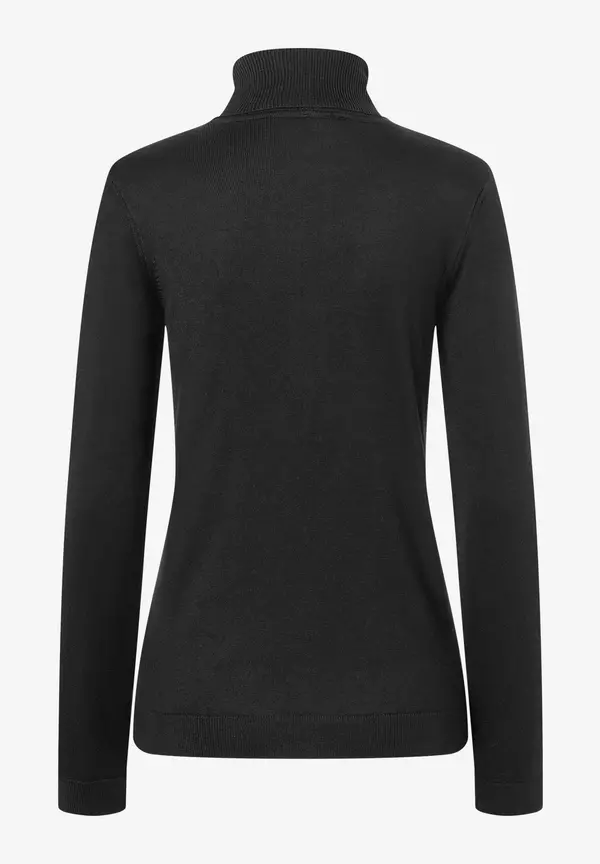 More & More Rollkragenpullover, schwarz, Herbst-Kollektion Schlussverkauf
