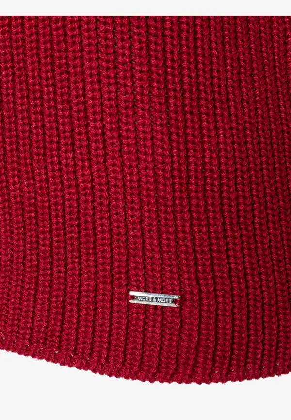 More & More Rippstrick-Pullover, rot, Herbst-Kollektion Blitzverkäufe