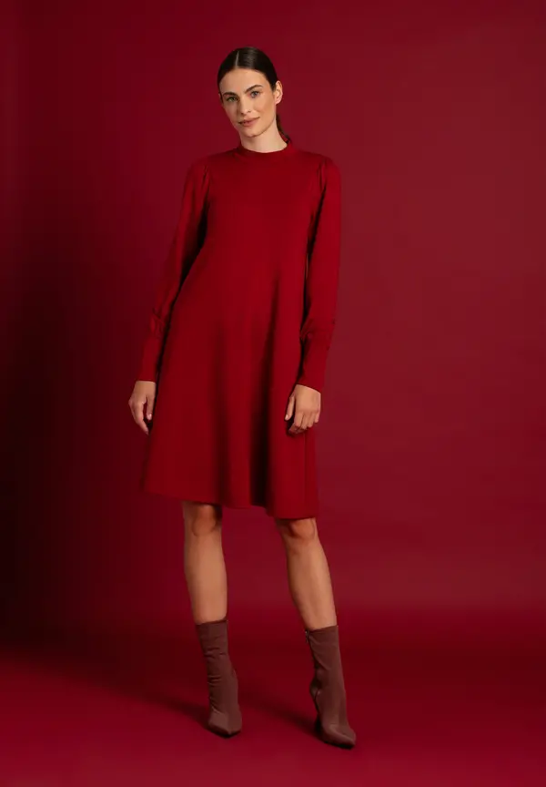 More & More Jerseykleid, rot, Herbst-Kollektion Kostenloser Versand
