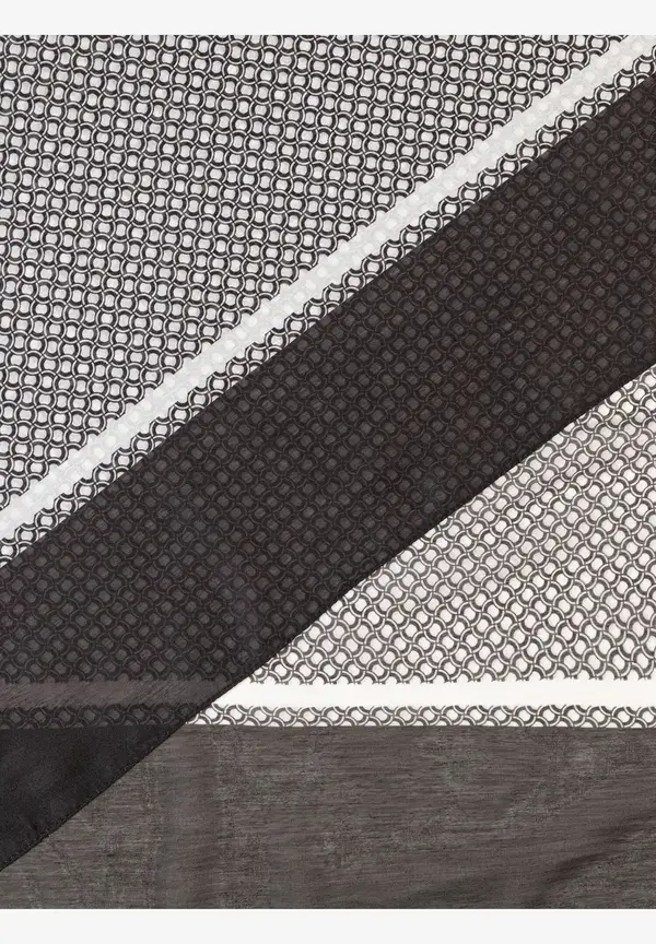 More & More Printschal, schwarz/beige/ecru, Herbst-Kollektion Fabrik Onlineshop