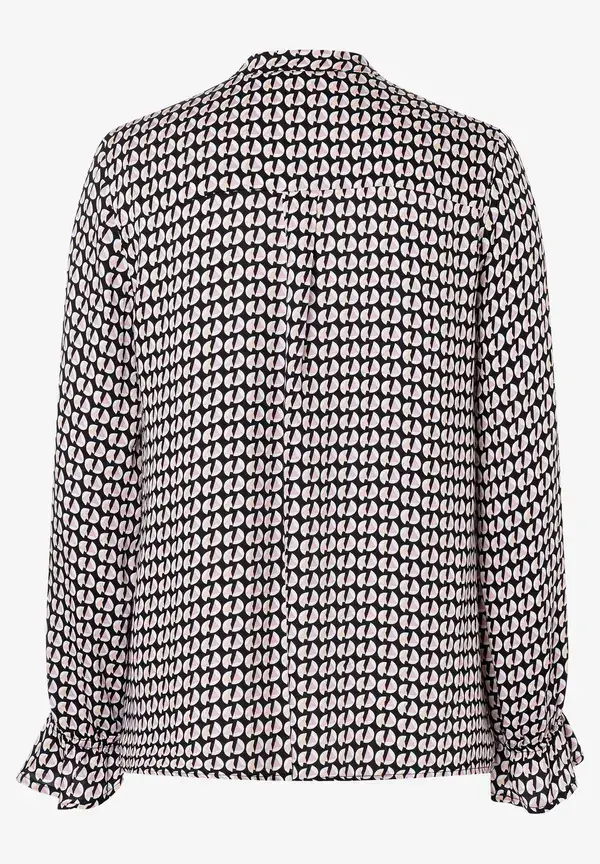 More & More Viskosebluse, grafischer Print, Herbst-Kollektion Preisnachlass