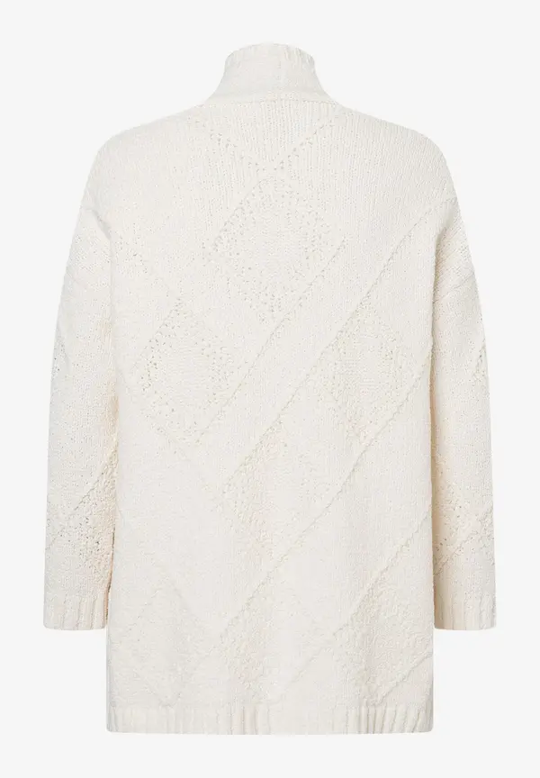 More & More Struktur-Cardigan, eggshell, Frühjahrs-Kollektion Top Angebot