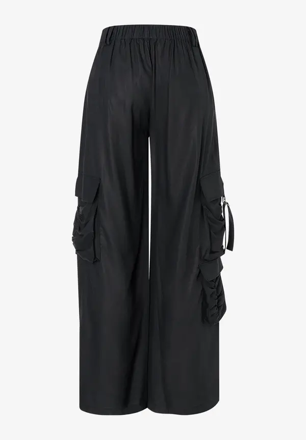 More & More fließende Cargohose, schwarz, Frühjahrs-Kollektion Neueste Mode