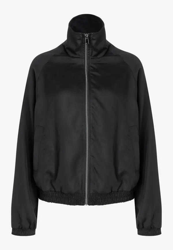 More & More Blouson mit gesmoktem Saum, schwarz, Frühjahrs-Kollektion Neuheiten