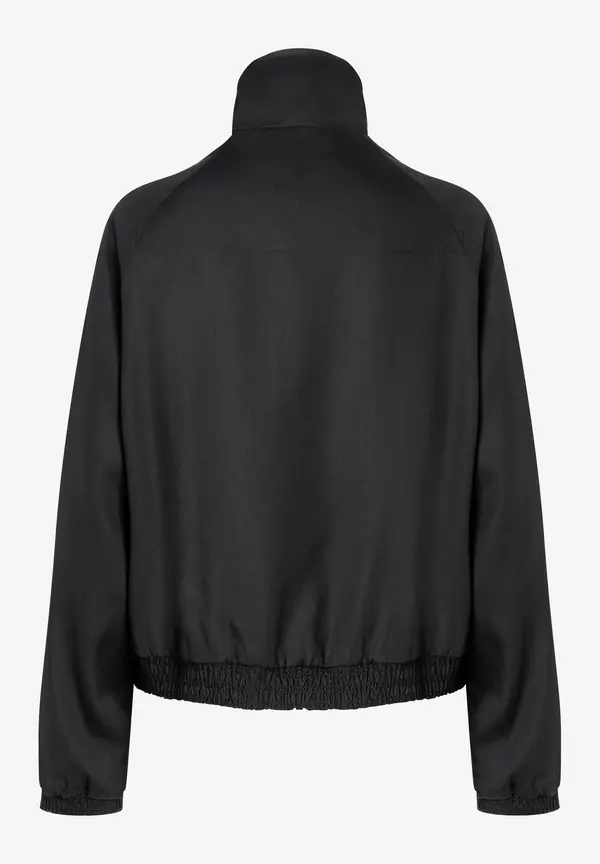 More & More Blouson mit gesmoktem Saum, schwarz, Frühjahrs-Kollektion Neuheiten