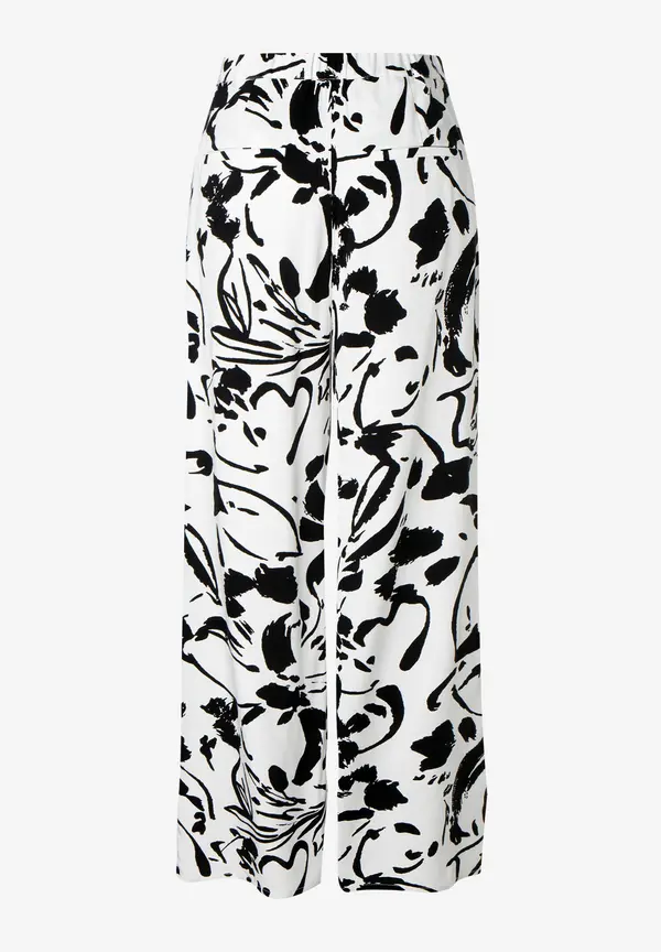 More & More weite Printhose, ecru/schwarz, Frühjahrs-Kollektion Bestseller