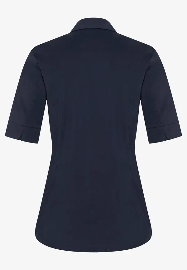 More & More Baumwoll/Stretch Bluse, marine Letzter Tag