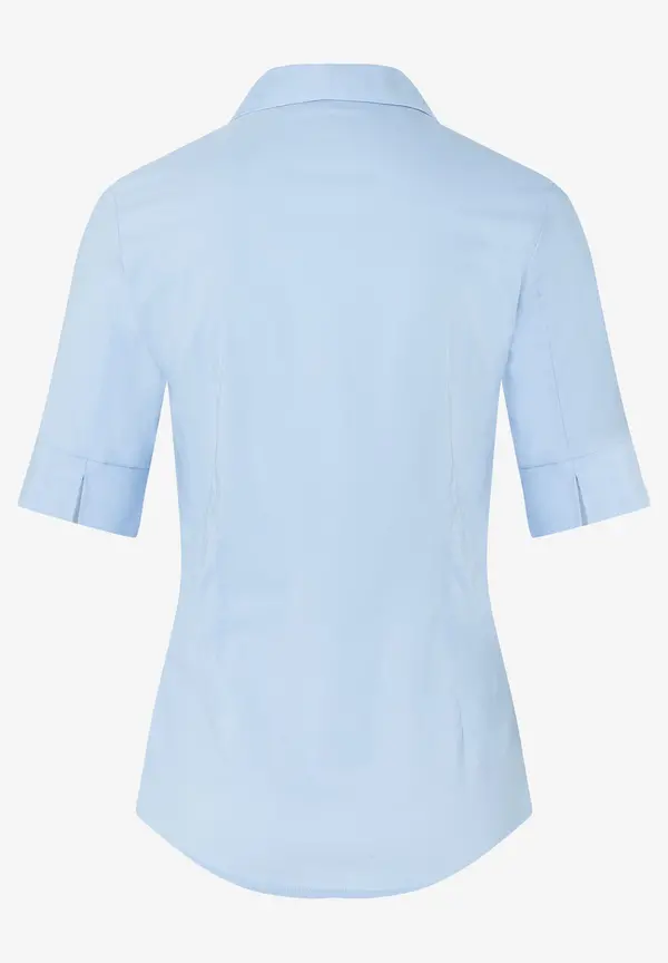 More & More Baumwoll/Stretch Bluse, hellblau Zeitbegrenzte Promotion